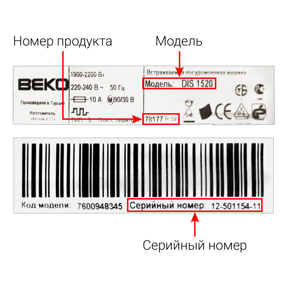 Посудомоечные машины BEKO