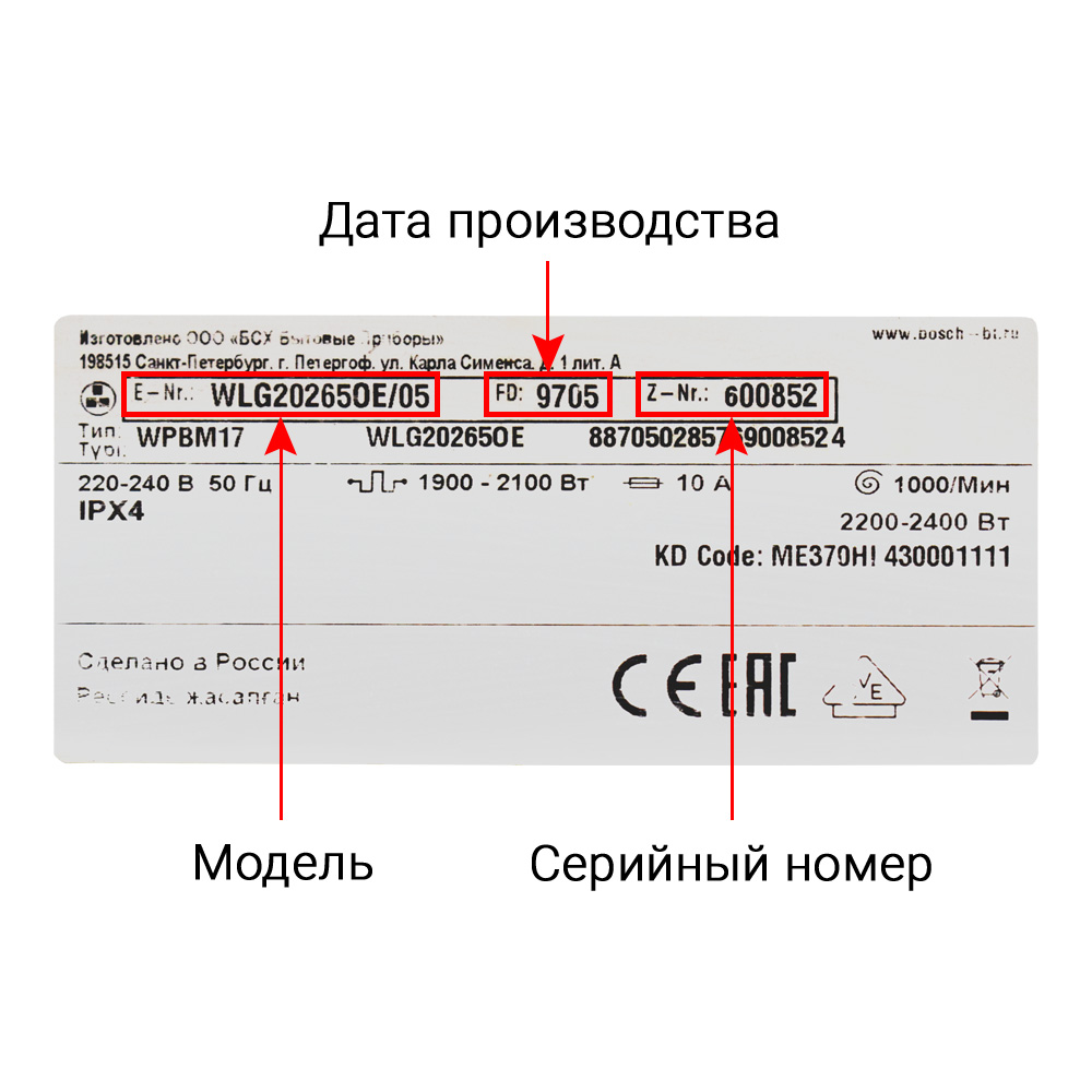 Стиральные машины BOSCH