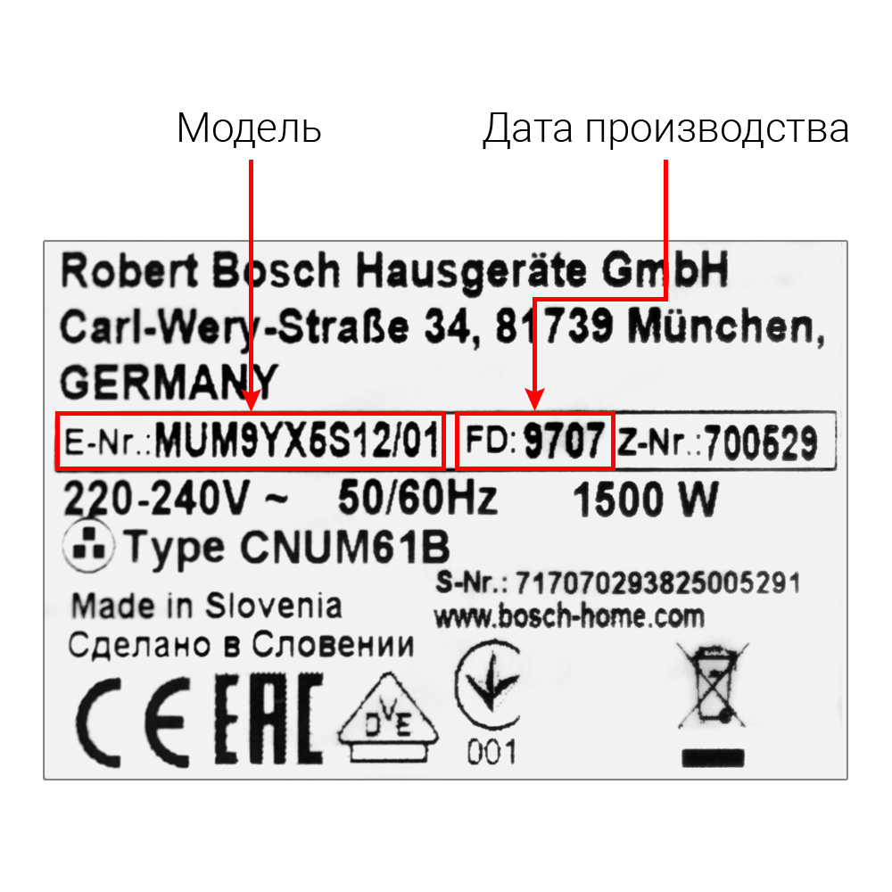 Кухонные комбайны BOSCH